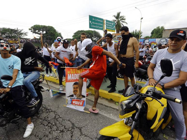 Las impactantes imágenes de las protestas en Venezuela tras reelección de Maduro