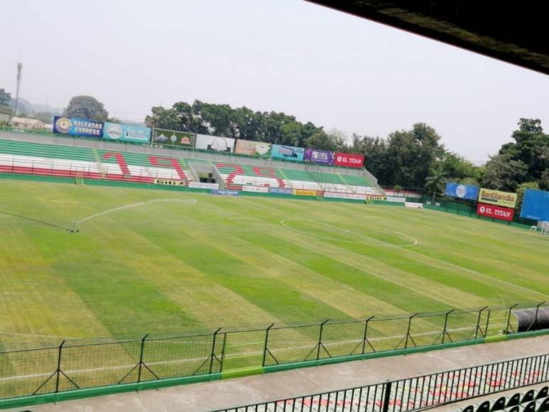 Marathón sorprende con reparación de cancha del estadio Yankel Rosenthal