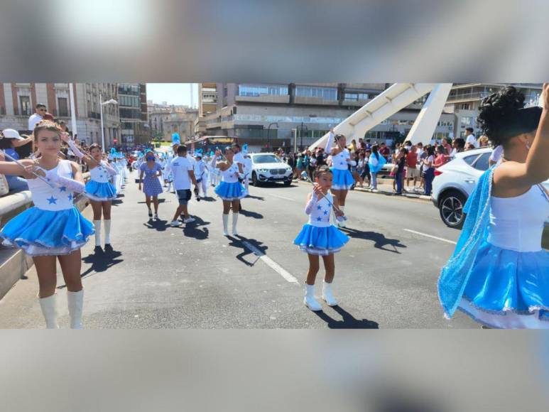 Hondureños conmemoran 202 años de independencia con desfile en Valencia, España