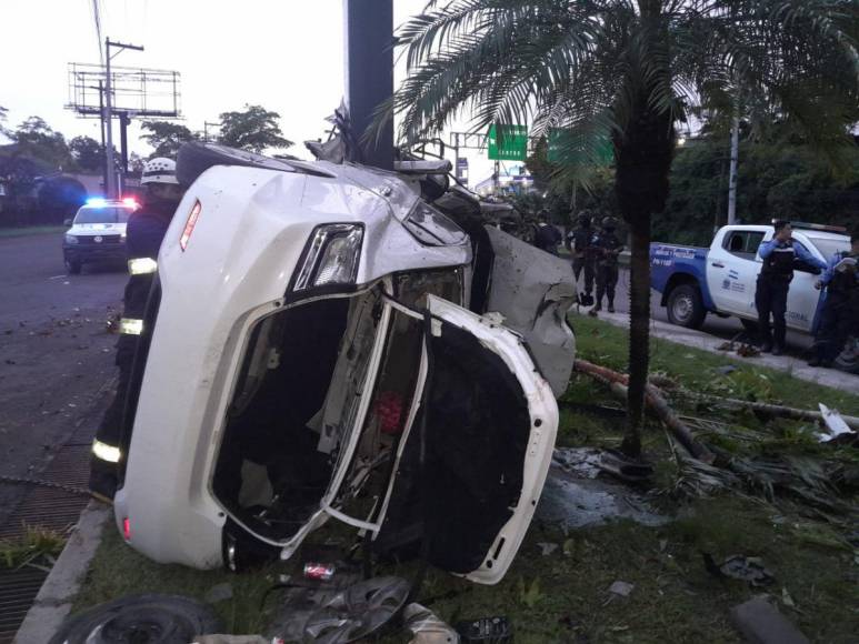 Imágenes del fatal accidente que dejó una joven muerta y dos heridos en la capital