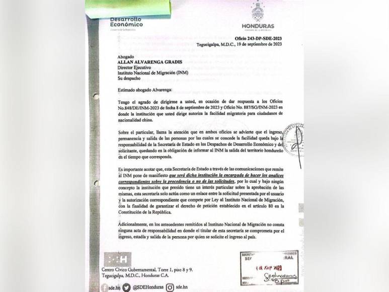 ¿Cómo operaba la red de soborno para el trámite migratorio a chinos en Honduras?