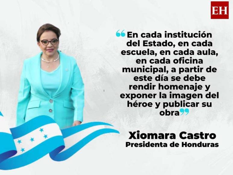 Las frases de la presidenta Xiomara Castro en su discurso por los 201 años de Independencia