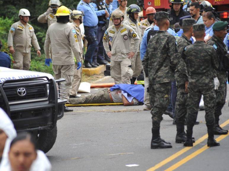 Rostros de las primeras víctimas del accidente en carretera a Olancho