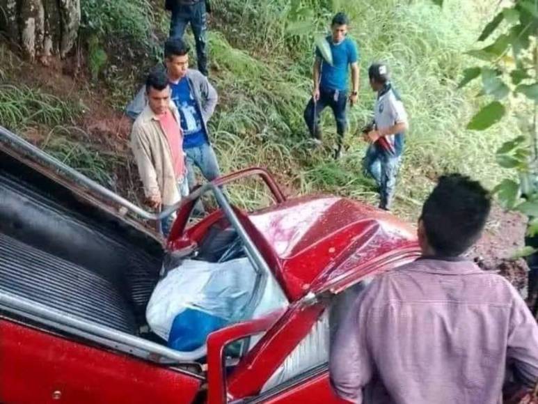 Padre y sus dos hijos fueron las tres víctimas de mortal accidente en Lempira