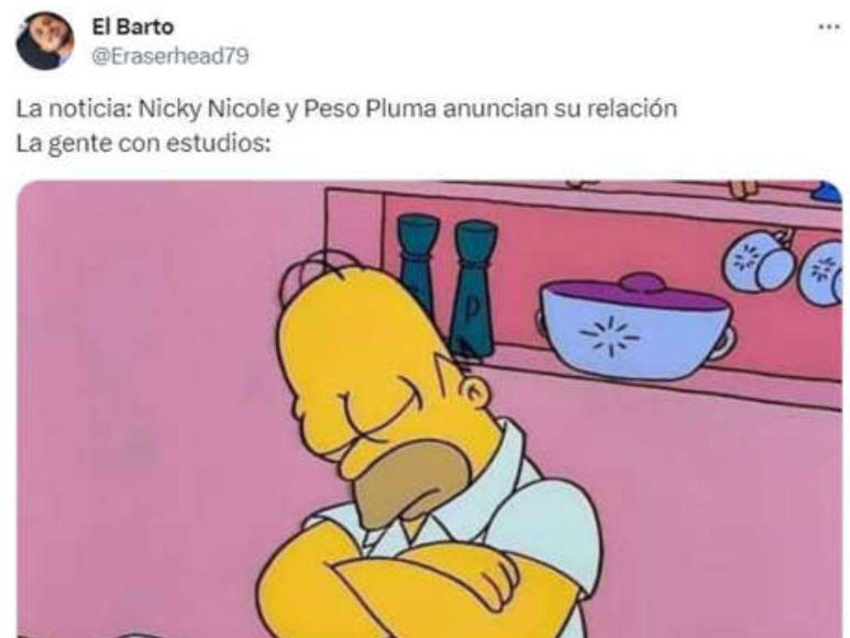 Los memes que ha generado el romance entre Nicki Nicole y Peso Pluma