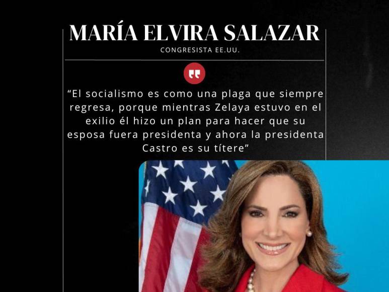 Frases de María Salazar sobre el gobierno de Xiomara Castro