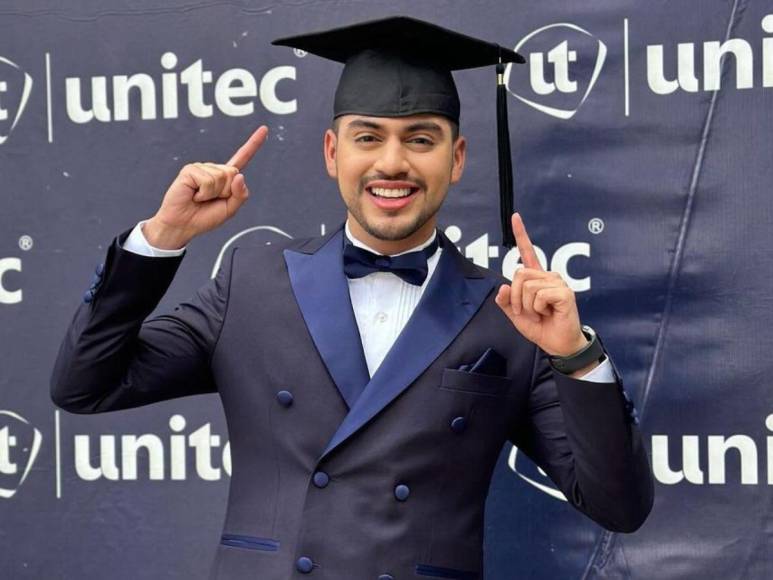 ¡César Enamorado se gradúa! Recibió su título universitario en Unitec