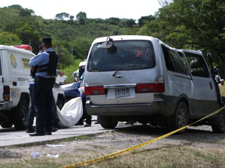 Lo que se sabe del accidente que causó la muerte al conductor de un microbús en Sabanagrande