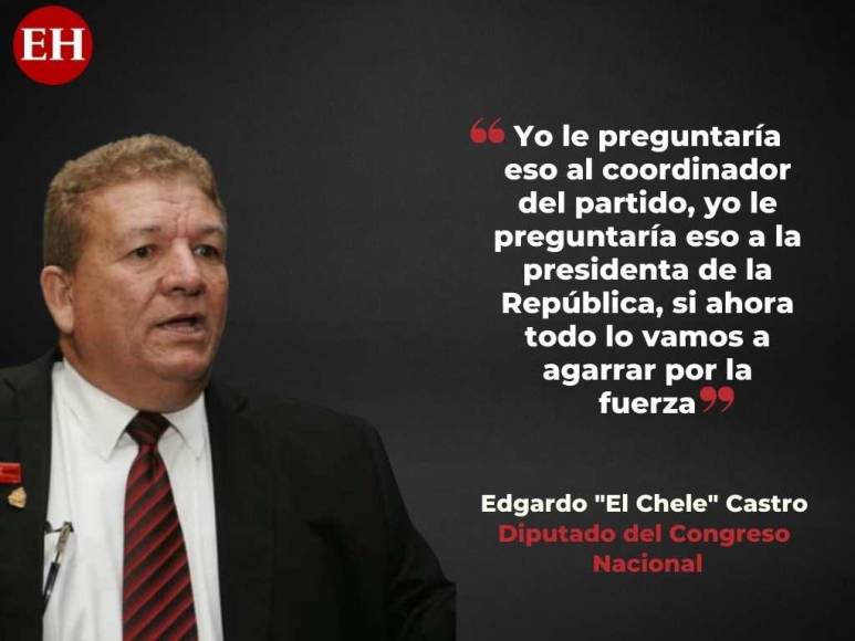 Diputado Edgardo Castro critica situación en el Congreso Nacional y actuar de Libre