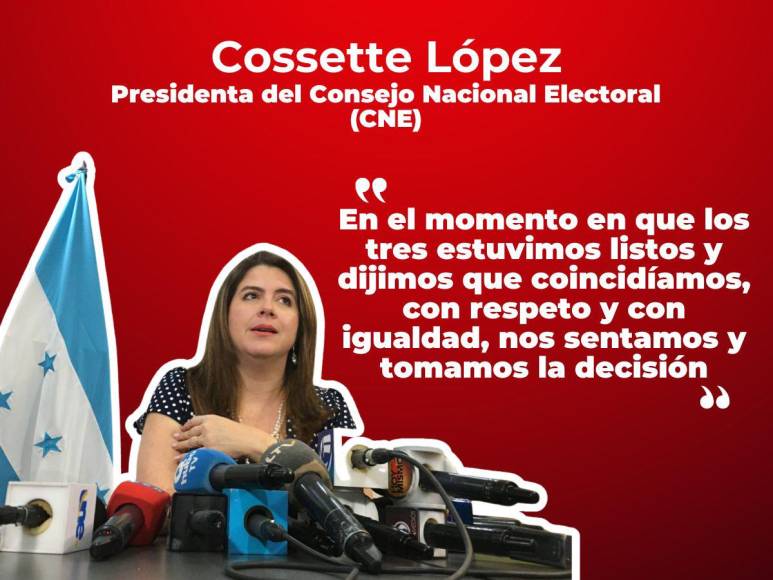 Las frases de Cossette López tras asumir presidencia del CNE