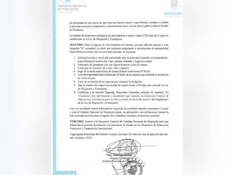 ¿Cómo operaba la red de soborno para el trámite migratorio a chinos en Honduras?