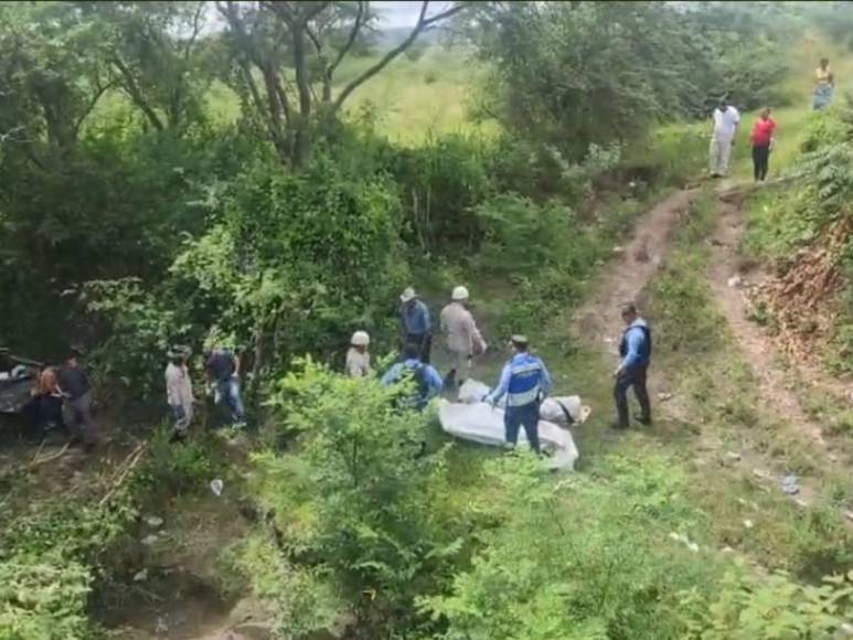 Las imágenes del aparatoso accidente que dejó dos personas muertas en Talanga