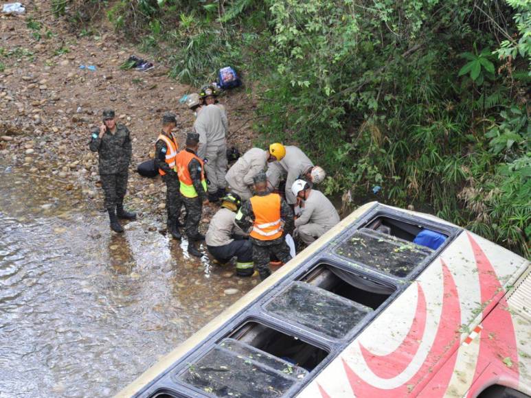 Rostros de las primeras víctimas del accidente en carretera a Olancho