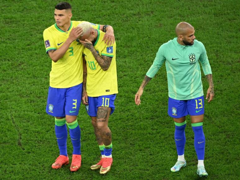 El dolor de Neymar tras la derrota de Brasil ante Croacia