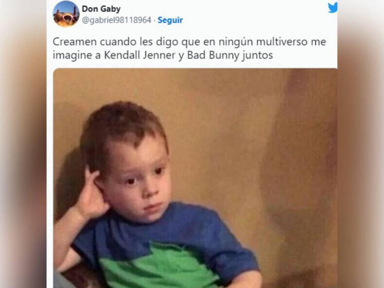 Los memes por el supuesto romance de Bad Bunny y Kendall Jenner