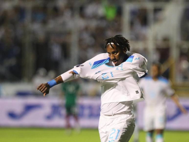 Así celebró los dos goles la Selección de Honduras ante México