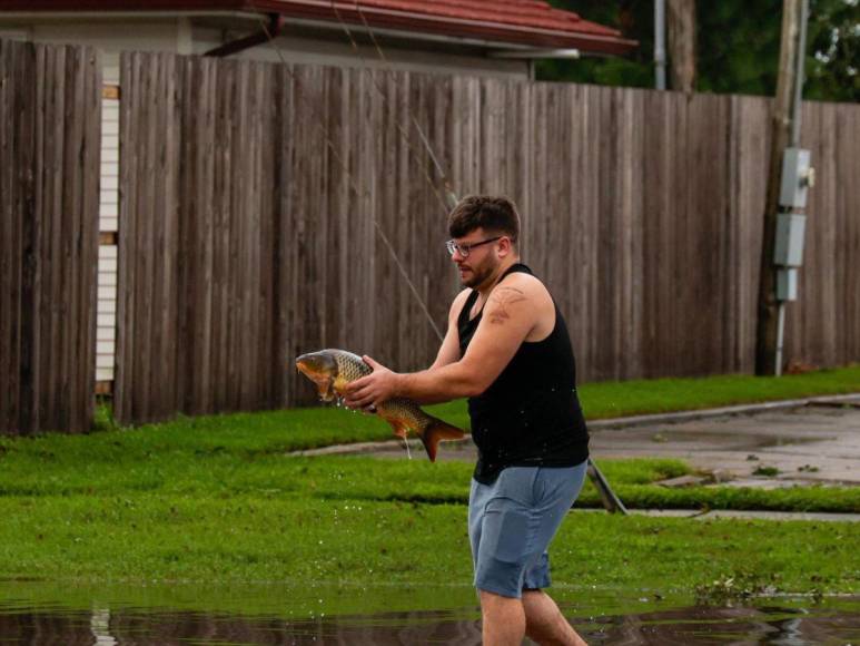 Fuertes inundaciones dejó Francine tras su paso por Luisiana, Estados Unidos