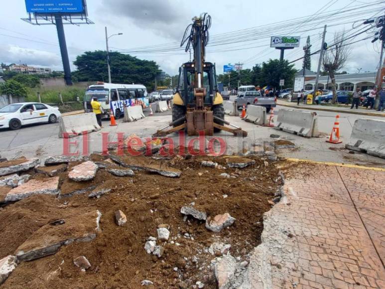 ¿Por qué se destruyó la rotonda de Loarque, en la salida al sur de la capital?