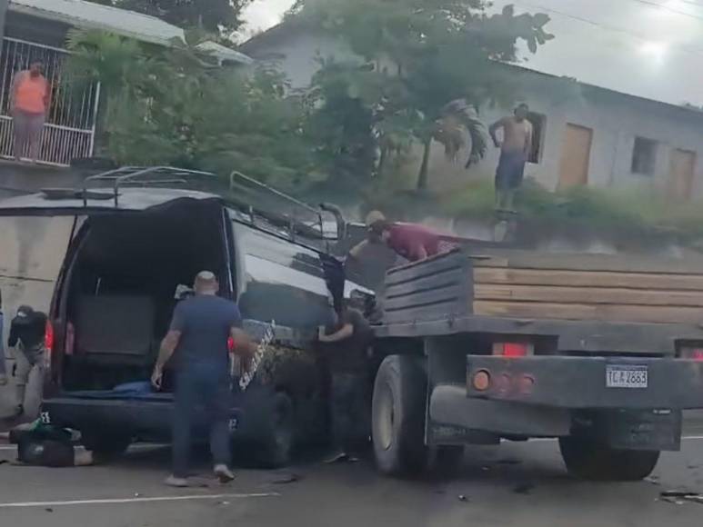 Accidente en Taulabé: Al menos 6 muertos y más de una docena de heridos