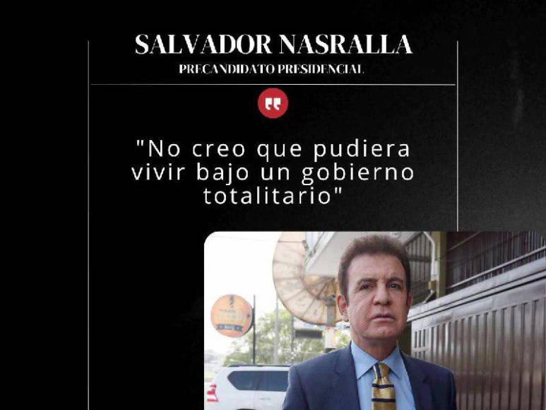 Las frases con las que Salvador Nasralla justifica su intención de adherirse al Partido Liberal