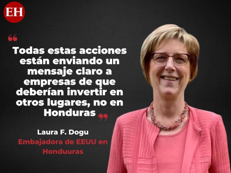 Las frases de la embajadora Laura Dogu sobre Honduras y la preocupación de EEUU