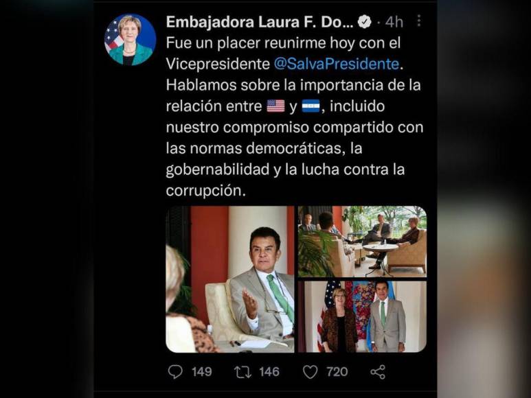 Los encontronazos entre el canciller Reina y la embajadora Laura Dogu