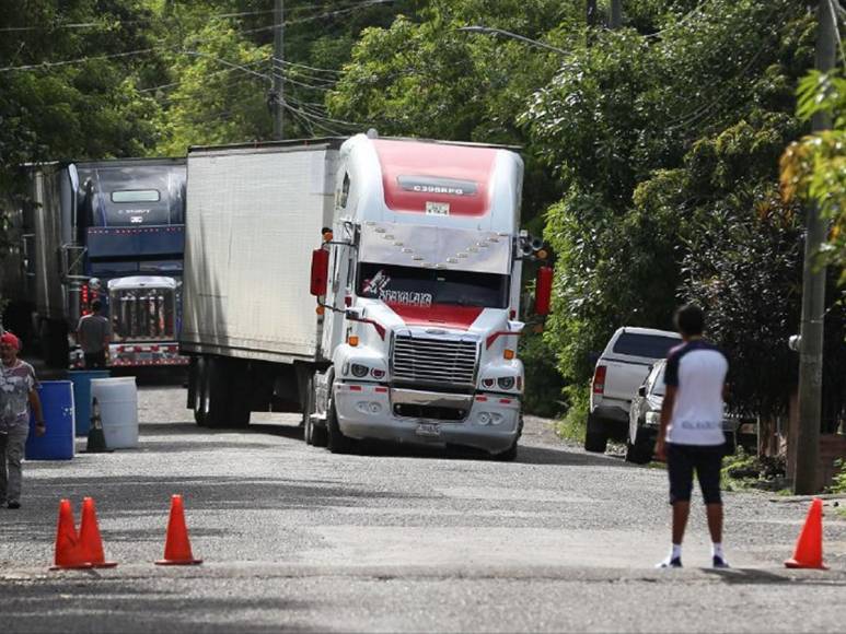 Filas de transporte de carga en fronteras por exigencia de visa