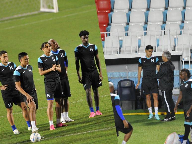 Palabras de Rueda a Palma y Ruiz cambia del estilo: último entrenamiento de Honduras