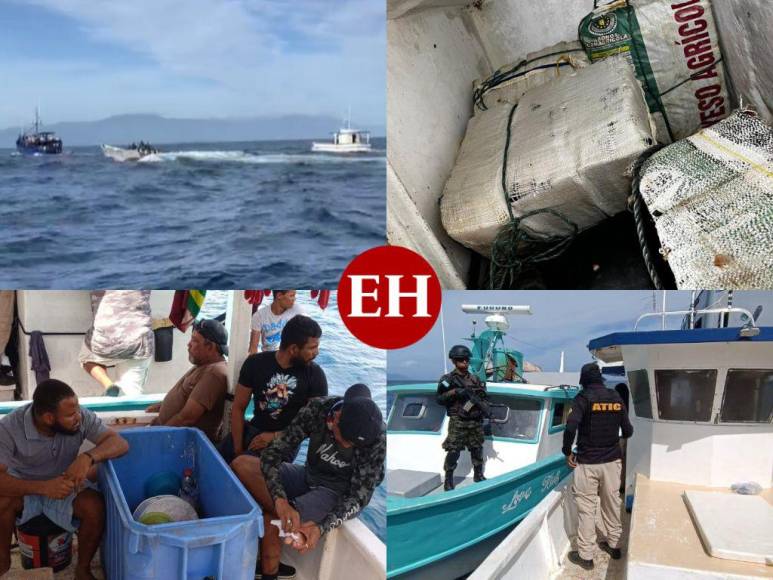 ¡Intentaron tirarla al mar! Así fue la incautación de 324 kilos de cocaína en Caribe hondureño