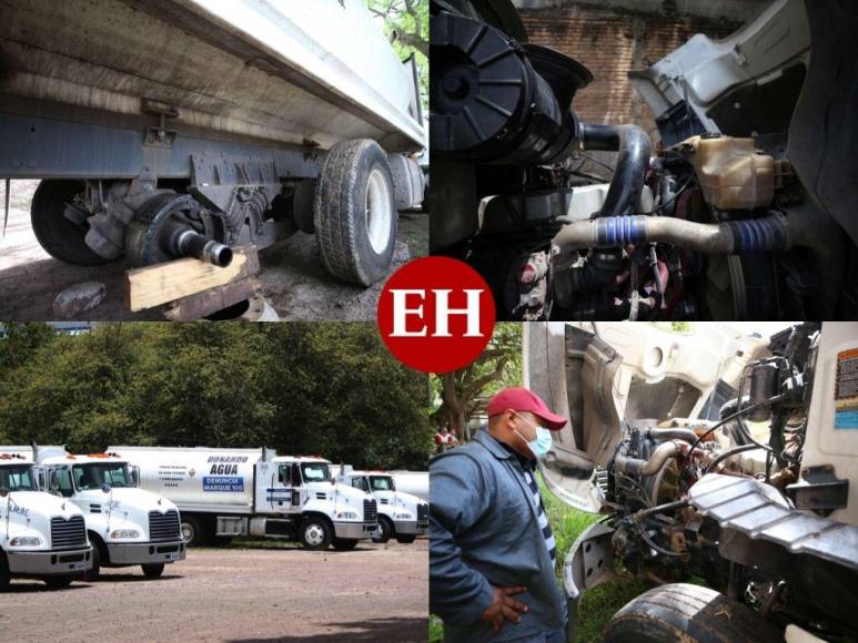 Enorme flota de cisternas en Alcaldía de Tegucigalpa evidencian abandono y descuido