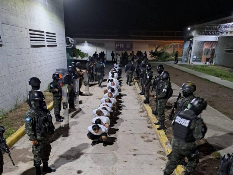 Fuerzas Armadas ejecutan operación de traslado simultánea en tres centros penitenciarios de Honduras