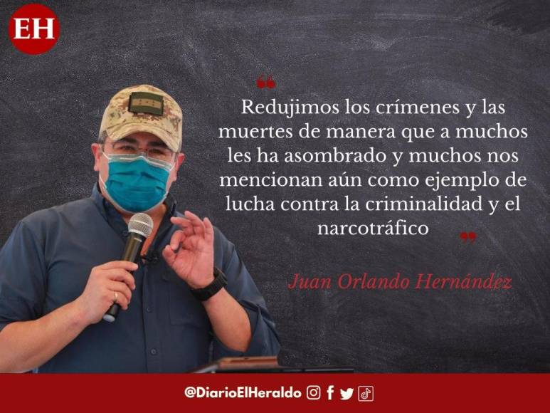 Frases de la despedida del presidente Hernández: “Nuestro gobierno ha sido exitoso en poner en orden y volver la calma al país”