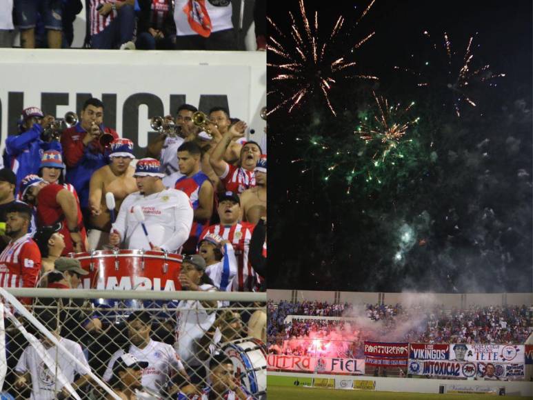 ¡Con juego de luces! Así celebró la Ultra Fiel el triunfo del Olimpia