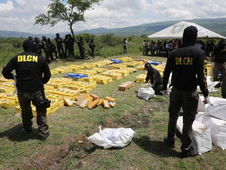 Así fue la destrucción de más de cuatro toneladas de cocaína