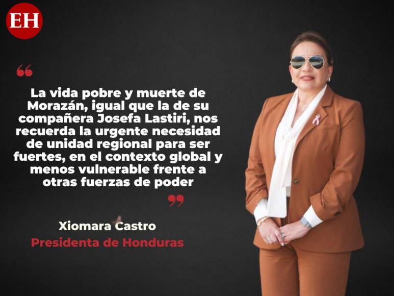 Incluir Cátedra Morazánica en los centros educativos: frases de Xiomara Castro en el Día del Soldado