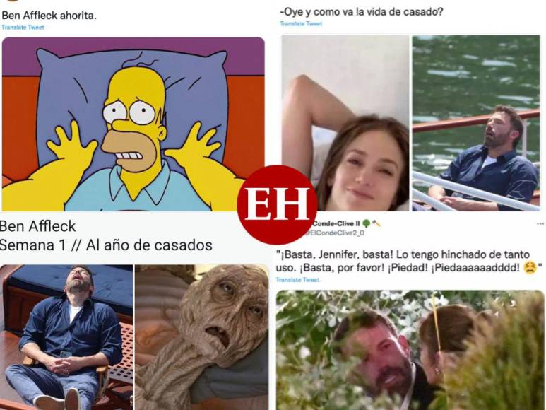 Los divertidos memes de Ben Affleck en su luna de miel con Jennifer López