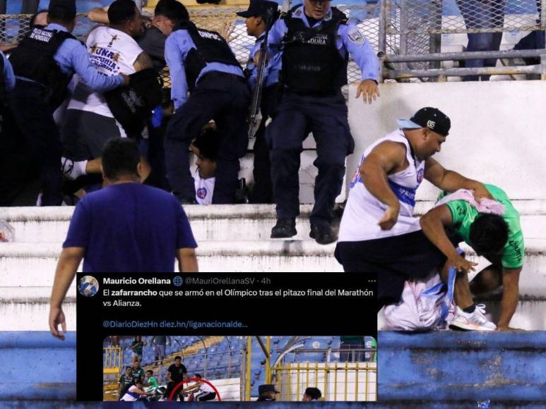 Prensa salvadoreña no perdona y esto dice tras zafarrancho de aficionados de Marathón y Alianza