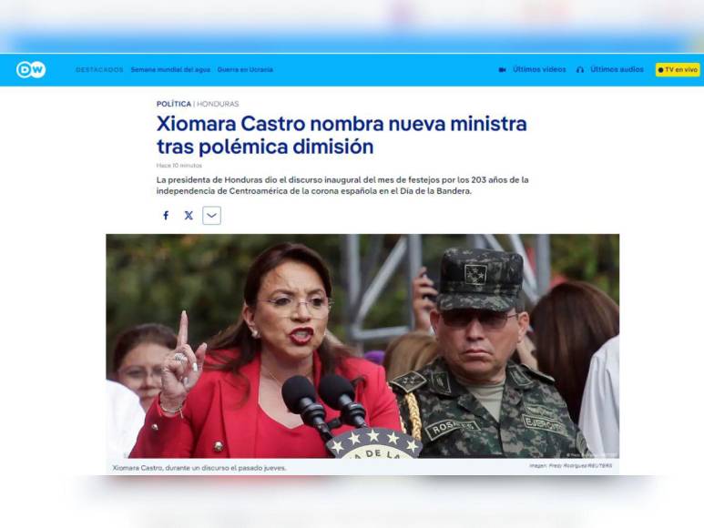 “Narcoescándalo en Honduras”: Así informan medios internacionales tras renuncia de ministro de Defensa