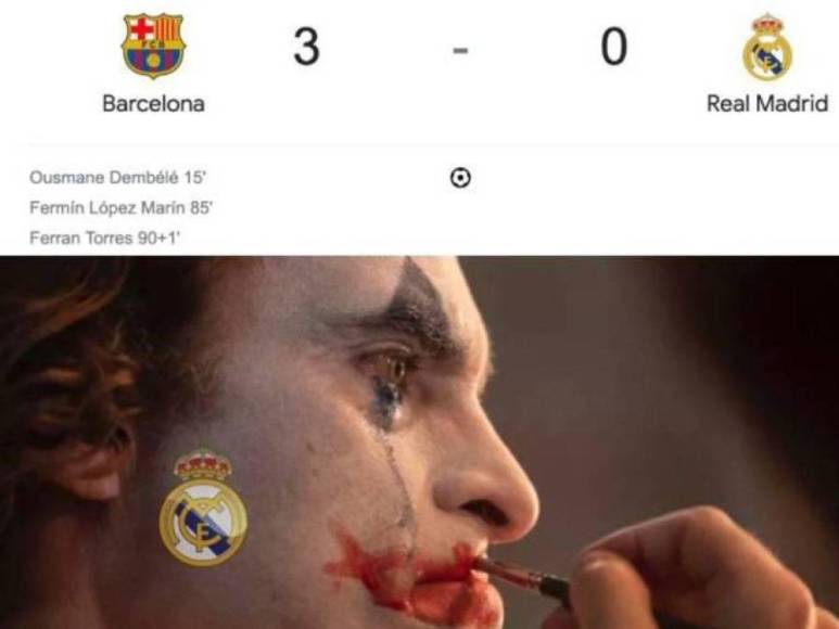 Te vas a morir de risa: Estos son los mejores memes que dejó el clásico entre Barcelona y Real Madrid