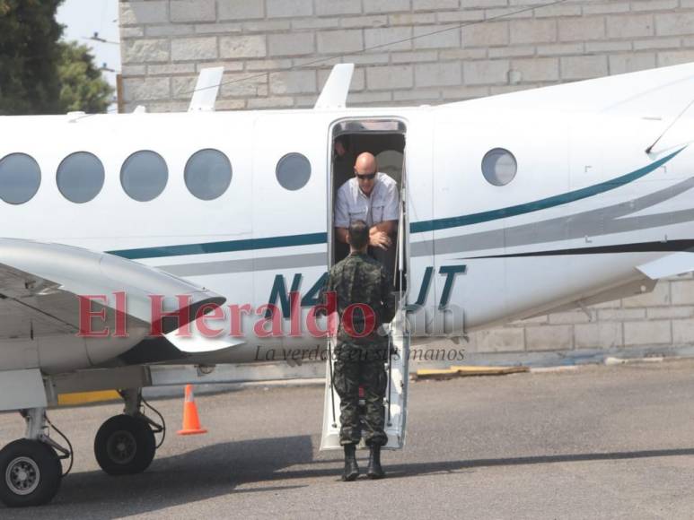 Fotos de la aeronave de la DEA que extraditó a JOH a EEUU