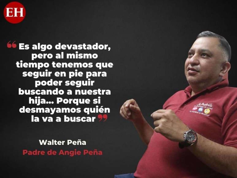 Las frases del padre de Angie Peña a ocho meses de que su hija desapareció en Roatán