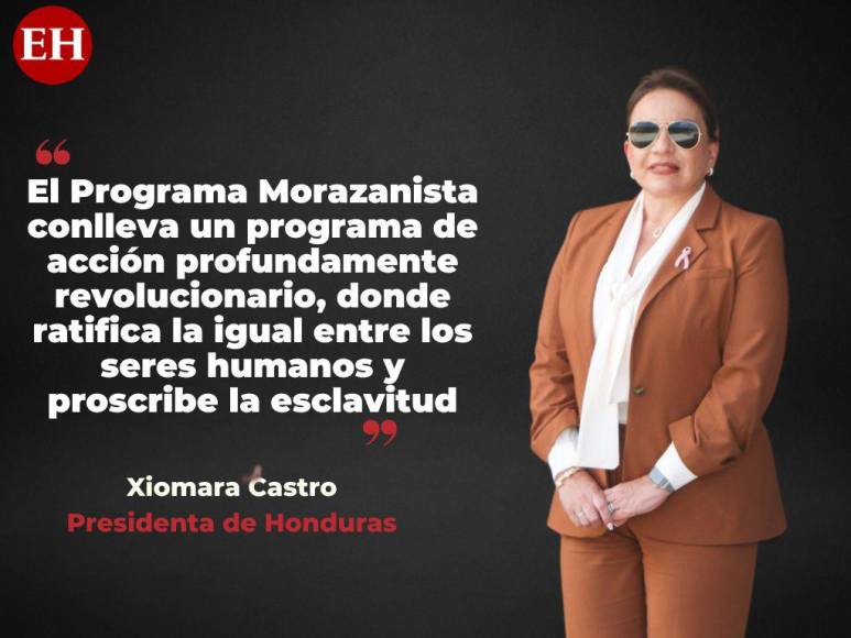 Incluir Cátedra Morazánica en los centros educativos: frases de Xiomara Castro en el Día del Soldado