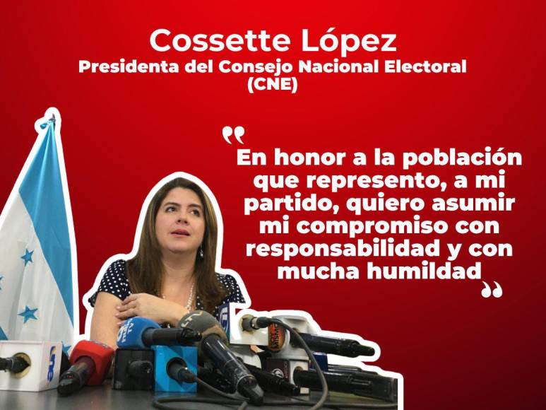 Las frases de Cossette López tras asumir presidencia del CNE