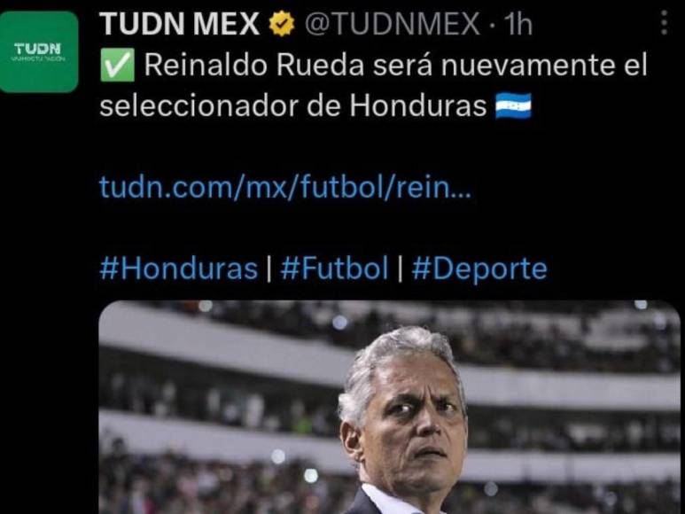 Lo que dice la prensa sobre la llegada de Reinaldo Rueda a la Selección Nacional de Honduras