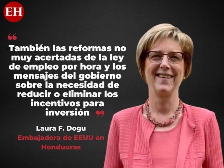 Las frases de la embajadora Laura Dogu sobre Honduras y la preocupación de EEUU