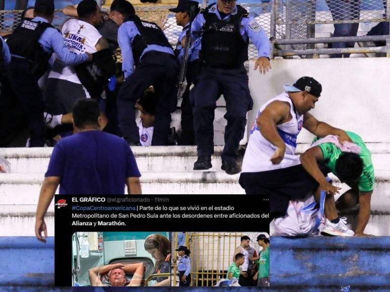 Prensa salvadoreña no perdona y esto dice tras zafarrancho de aficionados de Marathón y Alianza