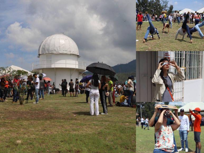 Gran afluencia de capitalinos a Observatorio Astronómico de UNAH por eclipse anular