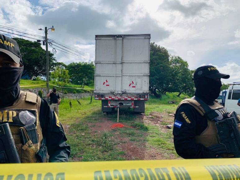 Tres detenidos y cientos de paquetes de droga: lo que se sabe de incautación de cabezal en Comayagua