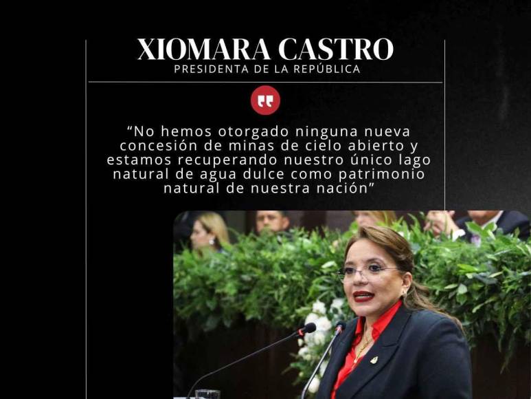 Frases de Xiomara Castro en su informe anual durante tercera legislatura del CN