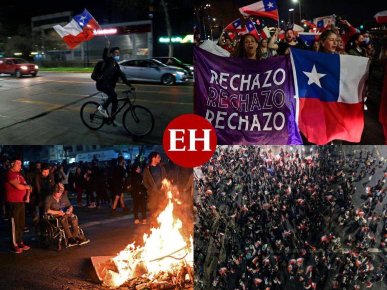 FOTOS: Chile celebra arrollador rechazo a nueva Constitución tras plebiscito de este domingo